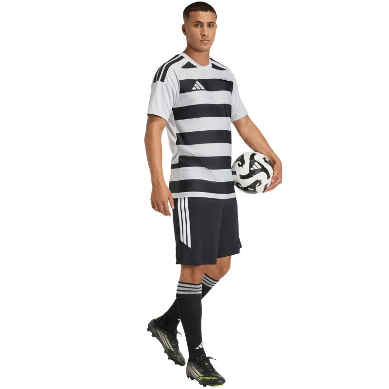 Adidas Hooped 26 Jersey Men’s T-Shirt Grey-Black fekete férfi póló KF3396