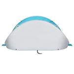 NILS CAMP NC3174 self-pitching beach tent, turquoise-gray szürke hátizsák