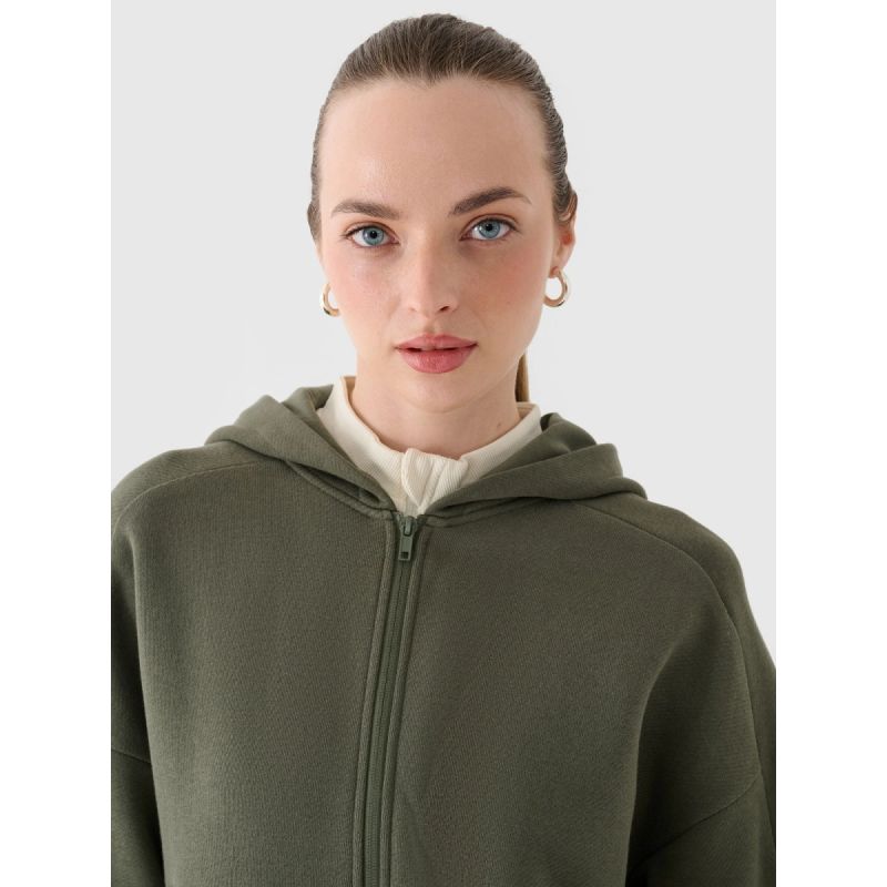 Women's sweatshirt with a hood, 4F 4FRAW24TSWSF2055-43S kapucnis pulóver