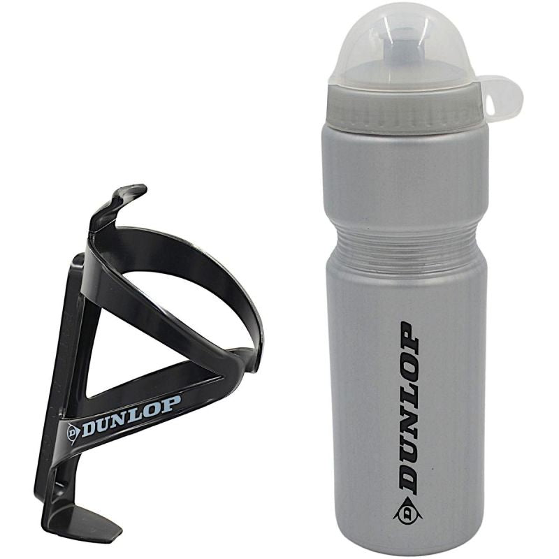 Dunlop 750ml Bike Bottle With Cage Silver szürke kulacs GSP-275092
