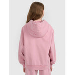 Girls' sweatshirt with hood, open, 4F 4FJRAW25TSWSF2294-54S kapucnis pulóver