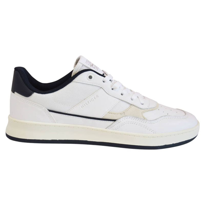 Tommy Hilfiger Retro Court Mix Cupsole Men's - FM0FM04006 YBR fehér utcai cipő