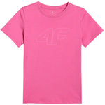 T-shirt for girls 4F F3004 dark 4FJWSS26TTSHF3004 53S rózsaszín clothing