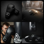 DBX Bushido 10oz Boxing Gloves - Black Master - Valor Series fekete kesztyű