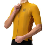 Rockbros 15120014025 ROAD TO SKY men's cycling jersey short sleeve L - yellow l \ żółty póló