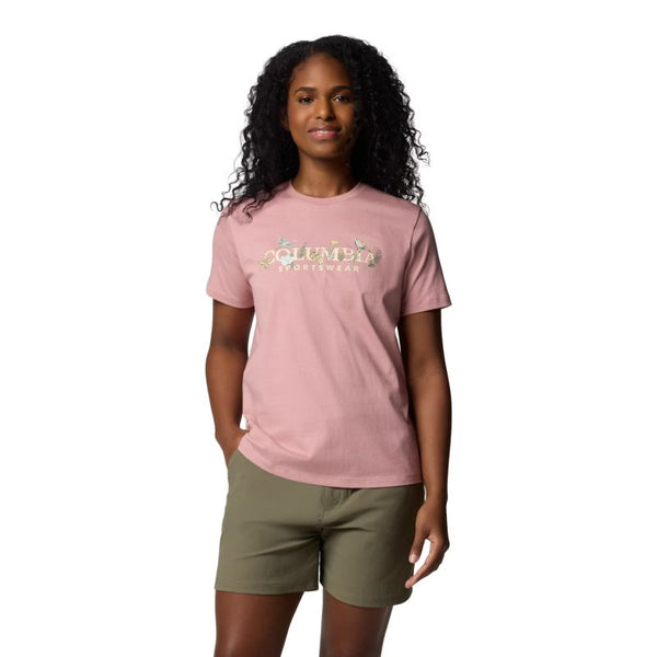 Columbia Boundless Beauty Logo Ss póló, pink