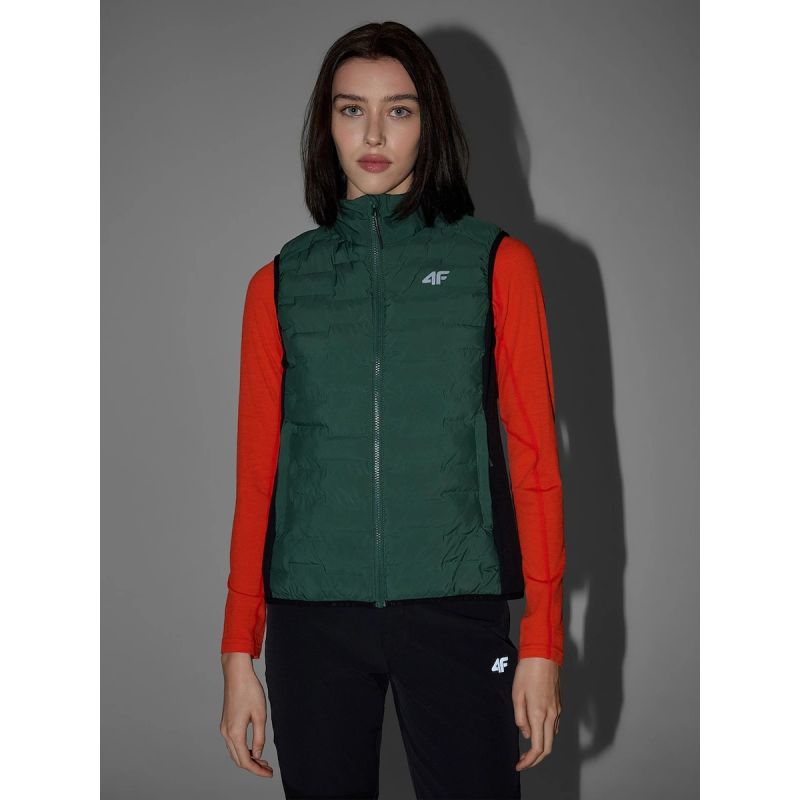4F PRO trekking vest with Primaloft Silver filling for women 4F 4FWSS26TVJAF348-43S szürke vests
