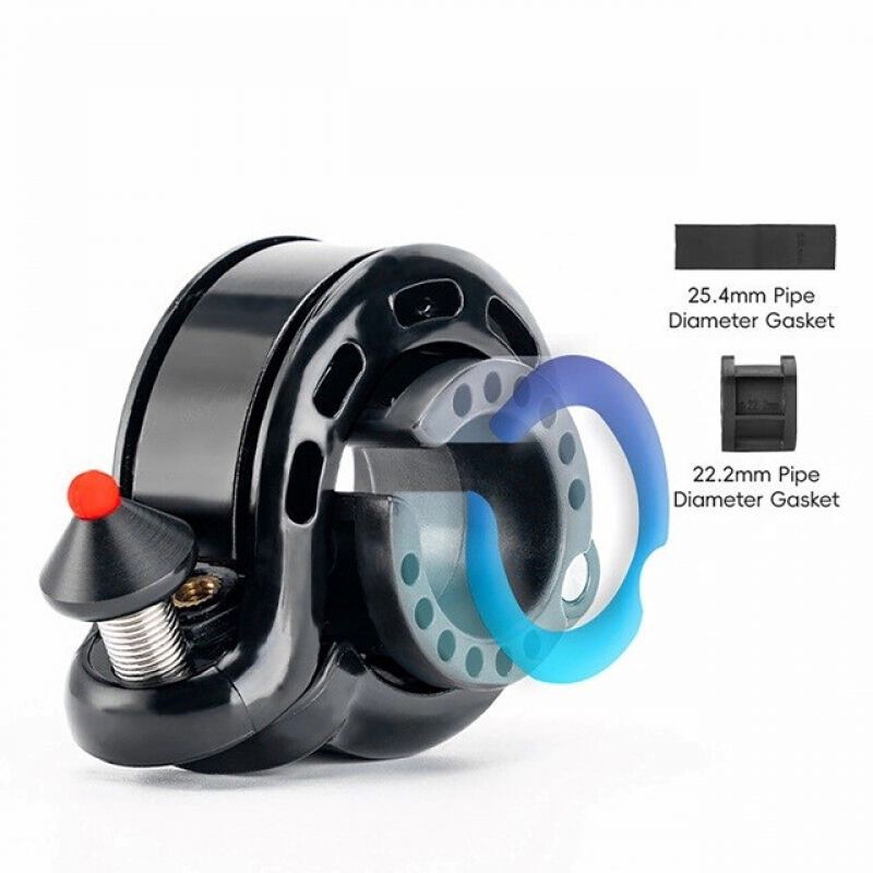 Rockbros 34210028001 Q-shaped bicycle bell - black fekete other