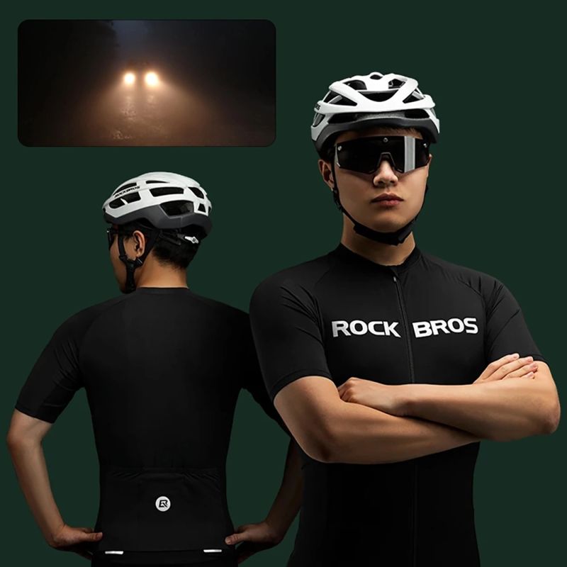 Rockbros 15120002003 Sleeve Cycling Jersey - Black fekete short