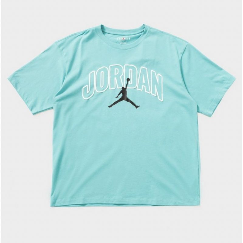 AIR Jordan Men's Brooklyn Arch Logo T-shirt Washed Teal - póló