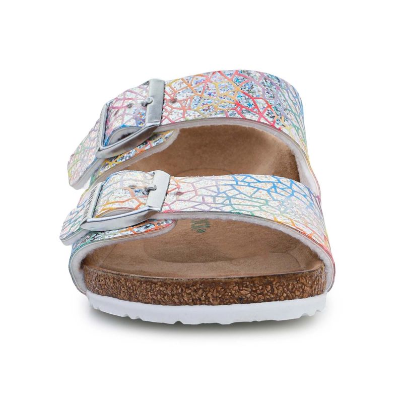 Birkenstock Arizona Kids Flashy Hologram Silver Jr 1022173 cipő