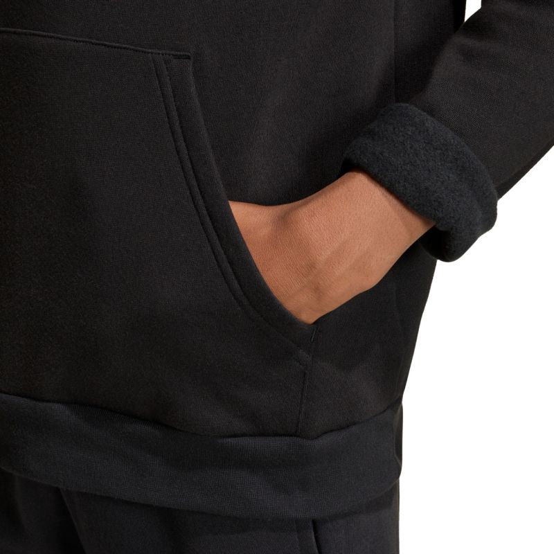 adidas Entrada 26 Hoody black JZ6569 104cm kapucnis pulóver