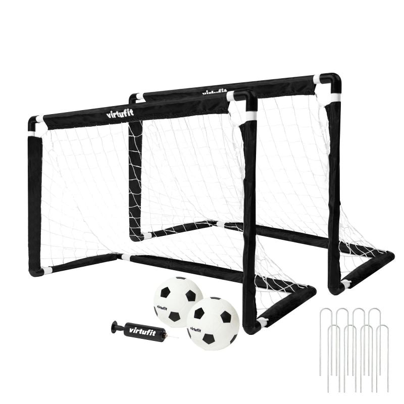 Virtufit Children'S Soccer Goal Set With 2 Balls And Pump - Soccer Goals - 92 General