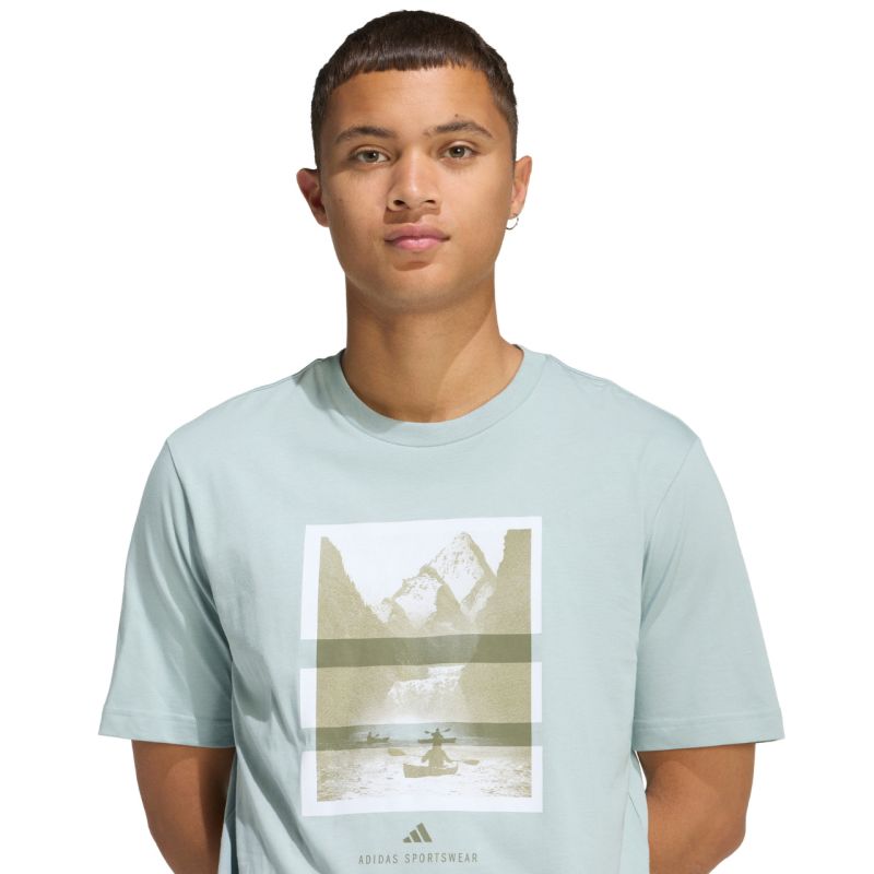 Adidas Men's Outdoor Kayaking Graphic T-shirt menta póló