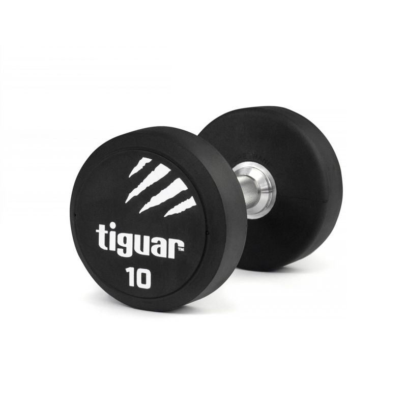 Tiguar PU dumbbell 10 kg fekete edzőfelszerelés TI-WHPU0100
