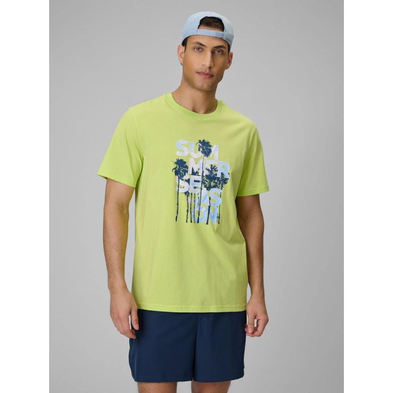 4F Men's oversized printed T-shirt 3xl póló