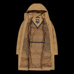 CMP women's long hooded jacket, winter waterproof, insulated, beige ( ) bézs dzseki