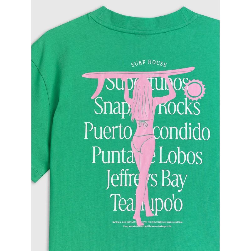 4F Women's loose T-shirt with print póló
