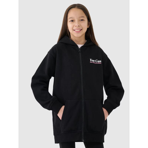 4f Girls' sweatshirt with a zipper and hood 4FJRSS25TSWSF2057-20S General