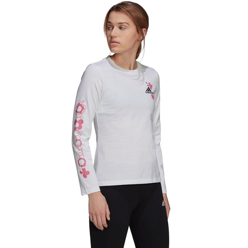 adidas T-shirt adidas Floral Long Sleeve W H14699 Póló