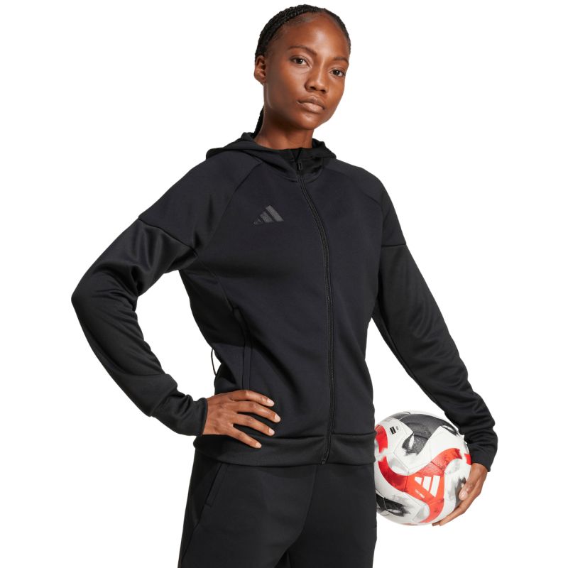 adidas Women's Tiro 25 Hoodie Full-Zip Black JD9079 Ruházat