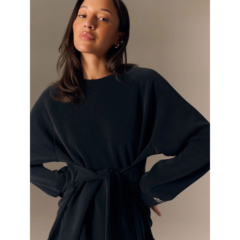 4F Women's regular sweatshirt with ties and modal pulóver 4FRSS26TSWSF2784-20S