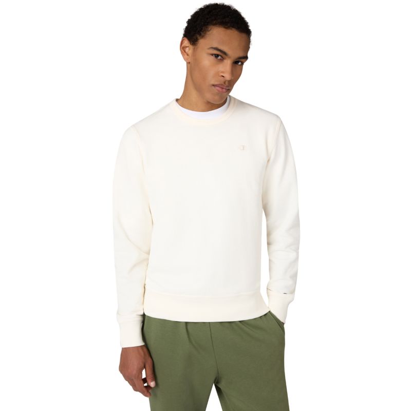 Champion Crewneck Sweatshirt Cream 220785 YS084 bézs kapucnis pulóver