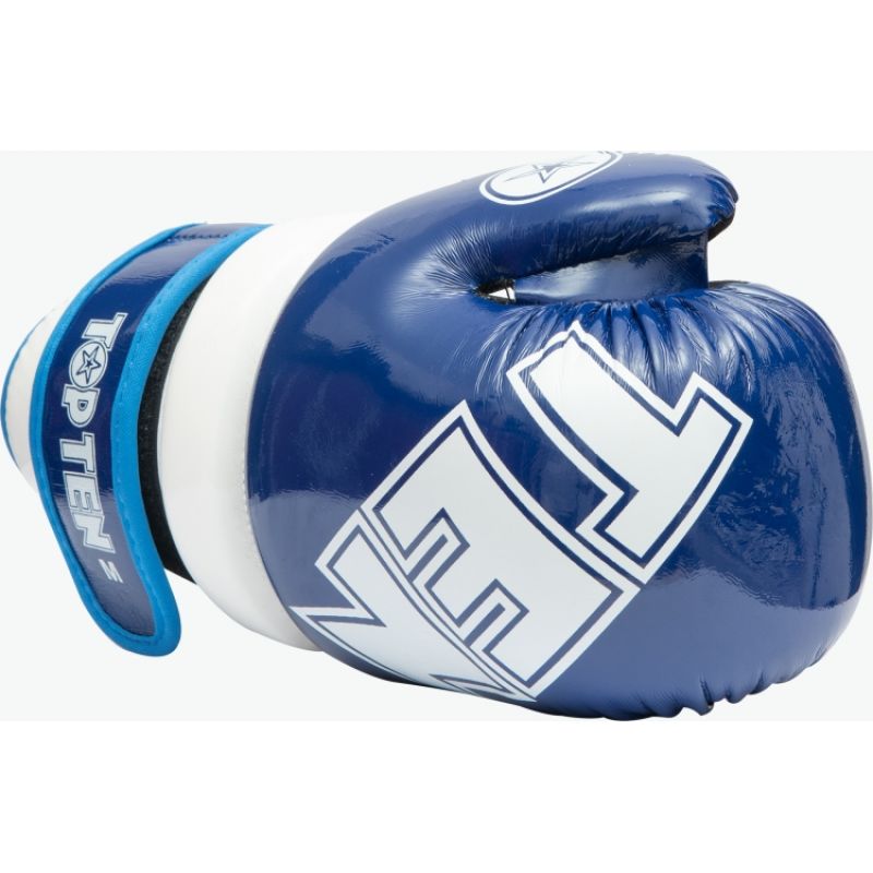 TOP TEN ROTT "GLOSSY BLOCK" Open Gloves jasnoniebieski+xs kesztyű
