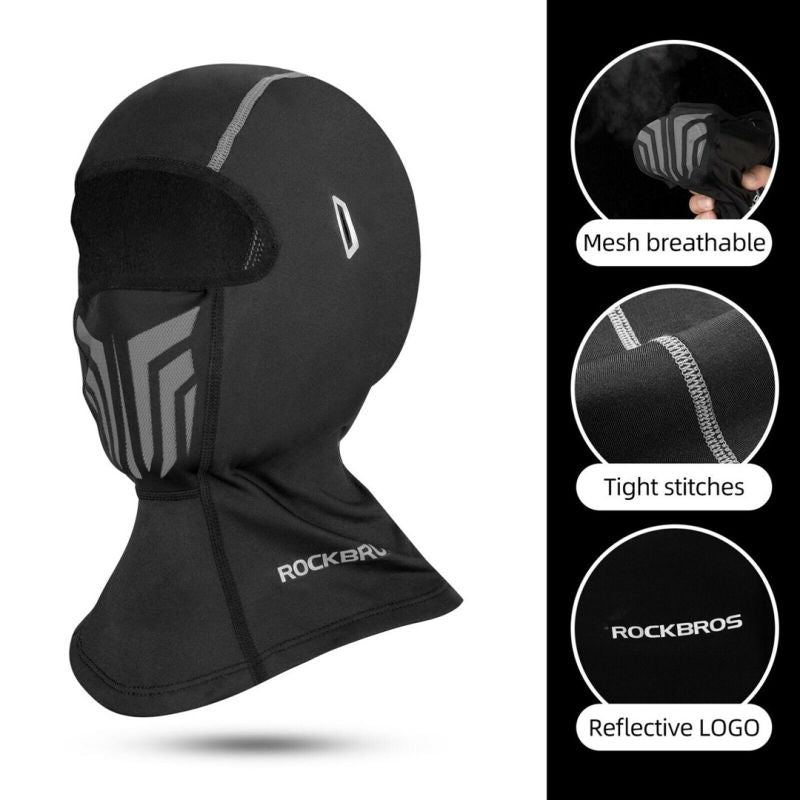Rockbros sports balaclava/mask fekete balaclavas, masks