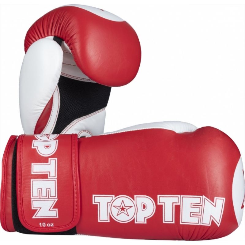 TOP TEN STAR-XLP Boxing Gloves 10 oz Red czerwony kesztyű