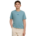 Puma ESS Small No. 1 Logo Centered Tee for Kids Blue 692975