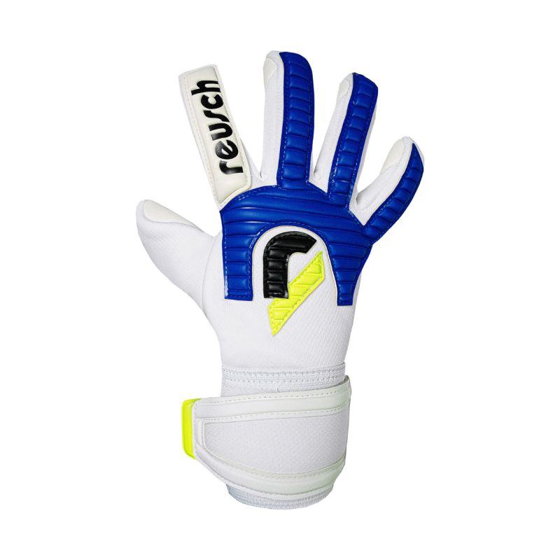 Reusch Legacy '86 Advance Goalkeeper Gloves White and Blue 5670206 kék kapuskesztyű