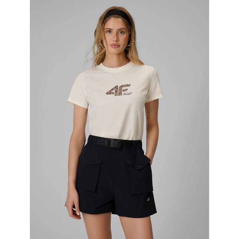 4F Women's regular printed T-shirt póló 4FRSS26TTSHF4422-12S