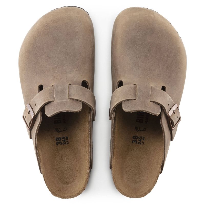 Birkenstock Boston Tabacco Brown Oiled Leather Narrow Flip-Flops for Women/Men (0960813) Egyéb