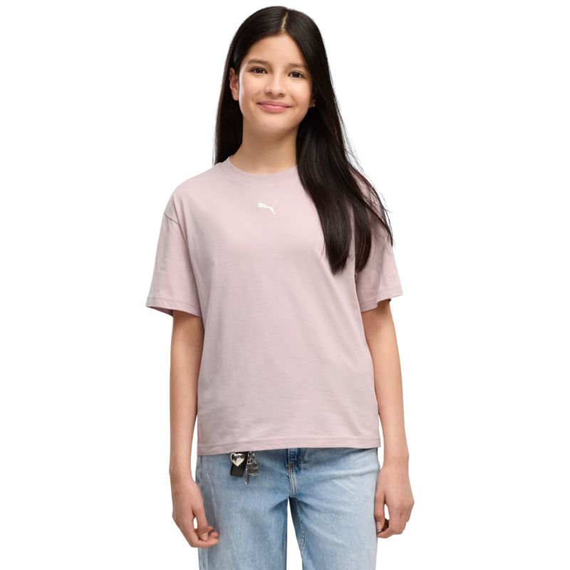 Puma Ess Centered Cat Logo Boxy Tee for Kids 685131 rózsaszín póló 68513149