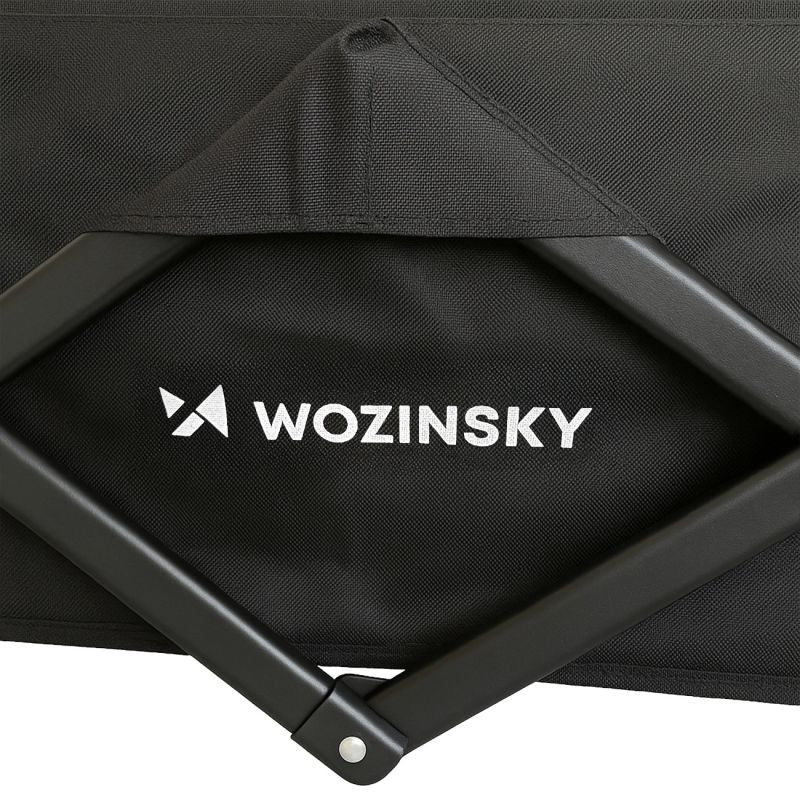Wozinsky WZP-100 beach, tourist, garden trolley, durable, wide wheels, with safety net up to - black fekete elektronika 304004-197497