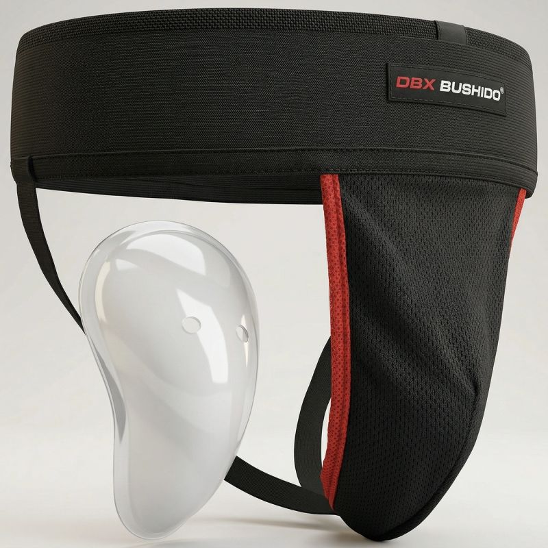 DBX Bushido Men's Suspensor Groin Protector - Black -M fekete protectors and knee pads