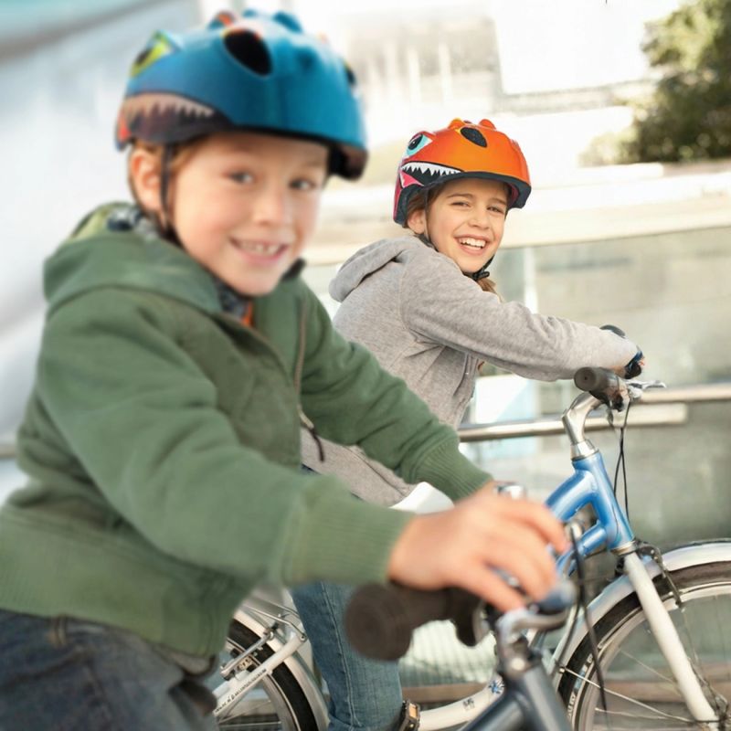 Wozinsky Children's Bicycle Helmet, Dragon Pattern, Lightweight, S - Red czerwony védőfelszerelés HT-006N-199811
