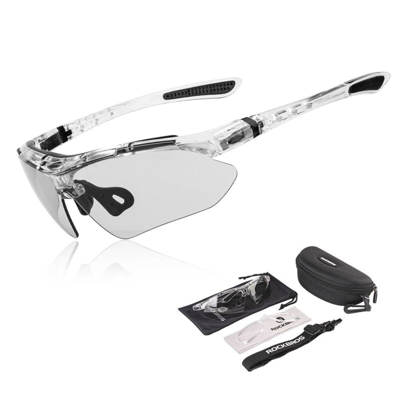 Rockbros sports glasses 0089 polarized ezüst glasses, training equipment