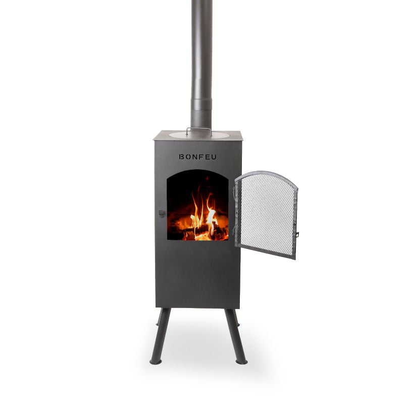 BonFeu BonCarré Garden Fireplace Black fekete hátizsák