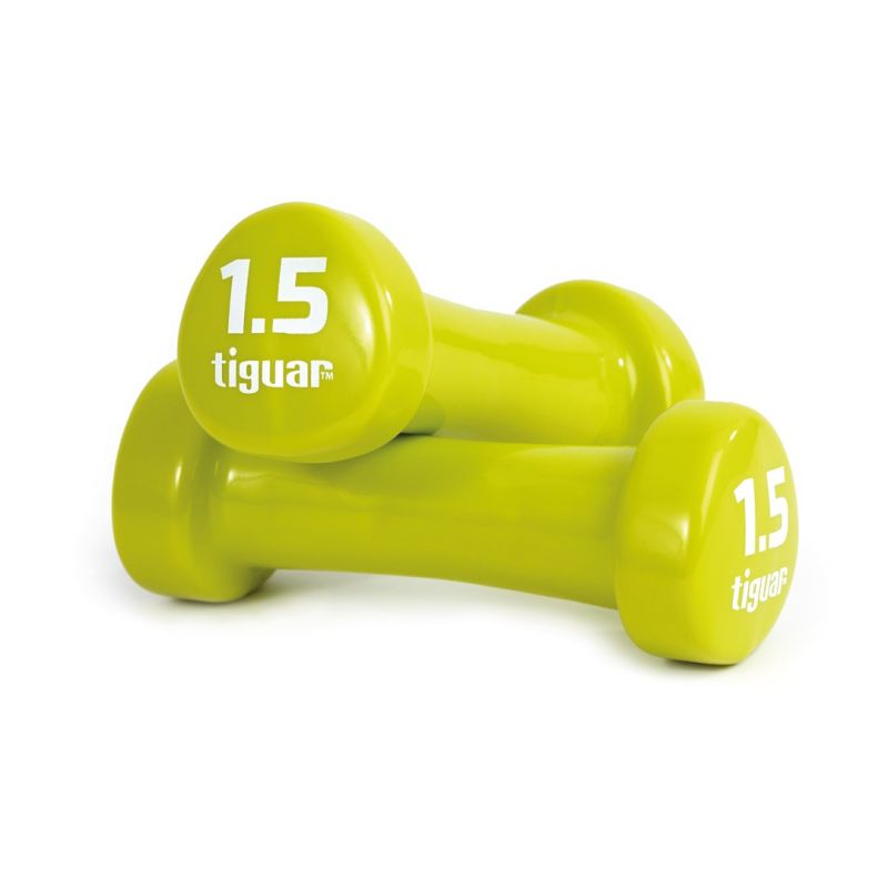 Tiguar vinyl dumbbells zöld edzőfelszerelés TI-HW0015BOX