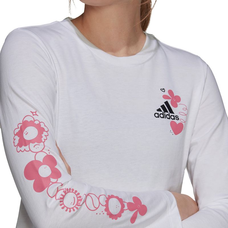 adidas T-shirt adidas Floral Long Sleeve W H14699 Póló