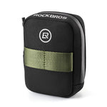 Rockbros Mini Saddle with CO2 Cartridge Holder - Black/Green zöld táska