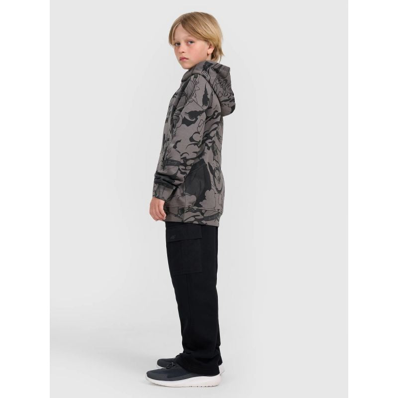 4f Boy's sweatshirt with hood, open, 4FJRAW25TSWSM2343-90A General