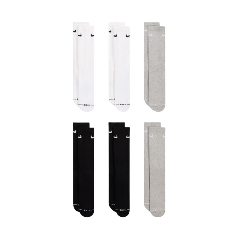 Nike Everyday Elevated Socks 6 Pairs White, Black, 903 35-37.5 szürke ruházat 15892634-38