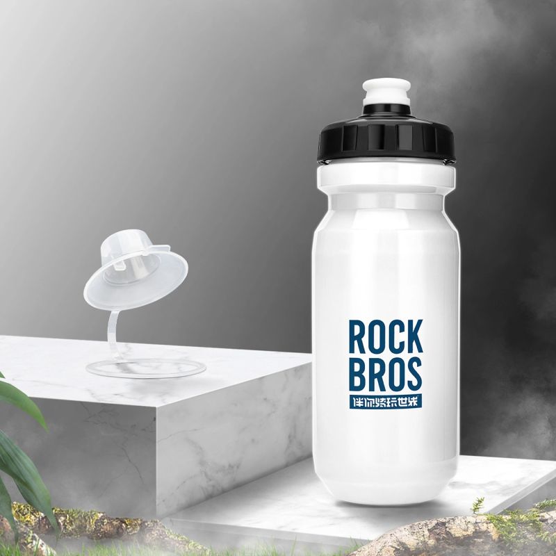 Rockbros 600 ml Bike Bottle - White biały water bottles, training equipment