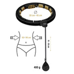 HMS Hhm13 New Hula Hop Black/Gold With Magnets And Weight + Counter arany jibbitz 17-44-574