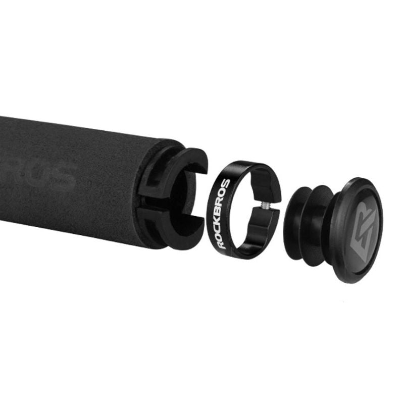 Rockbros foam handlebar grips green