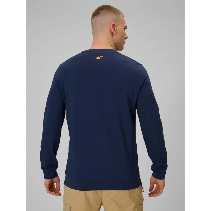 Longsleeve with print for men 4F 4FRAW25TLONM618-31S hosszú ujjú póló