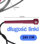 Enero Pvc Speed Skipping Rope 285cm Pink Fit rózsaszín ropes, training equipment